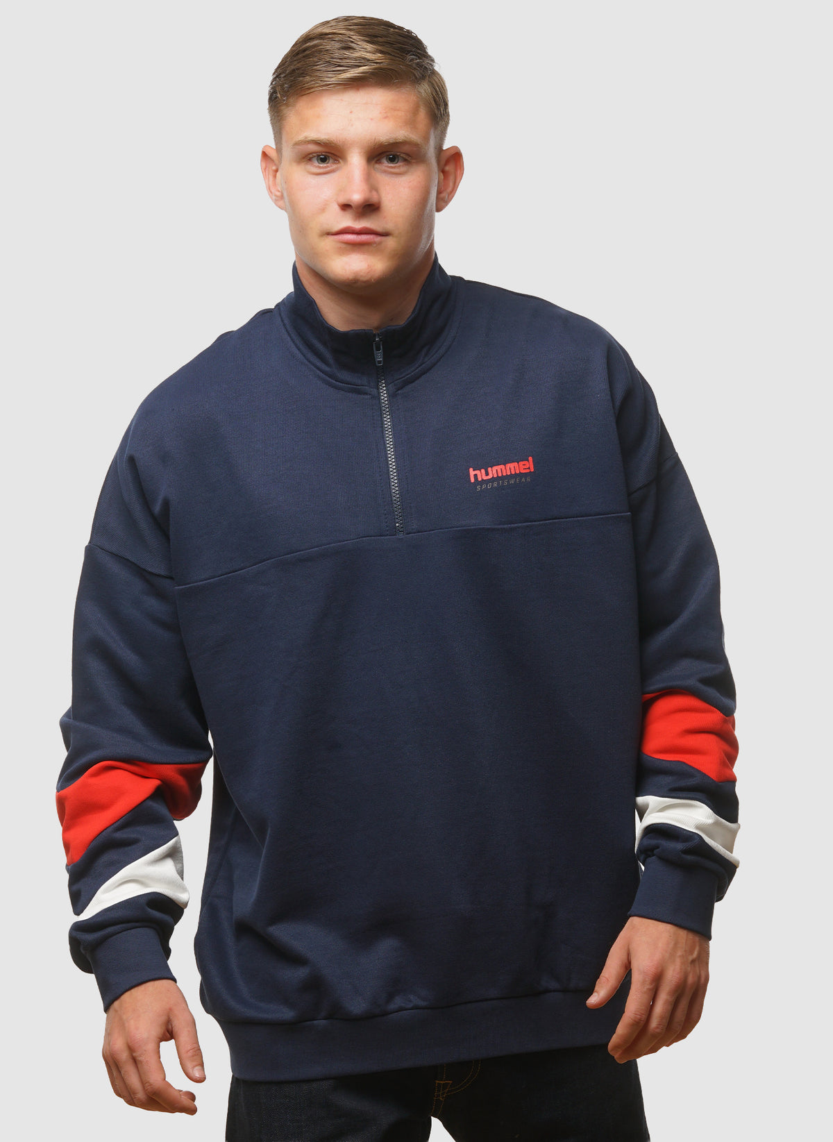 Oversized Halfzip - Dress Blues