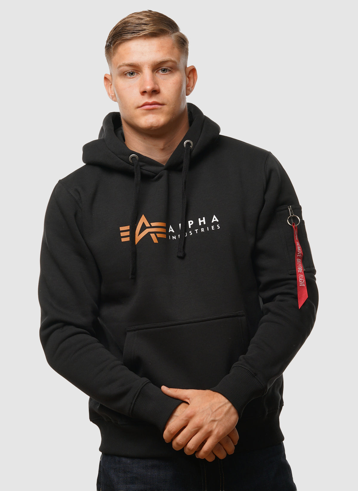 Alpha Label Hoody - Black