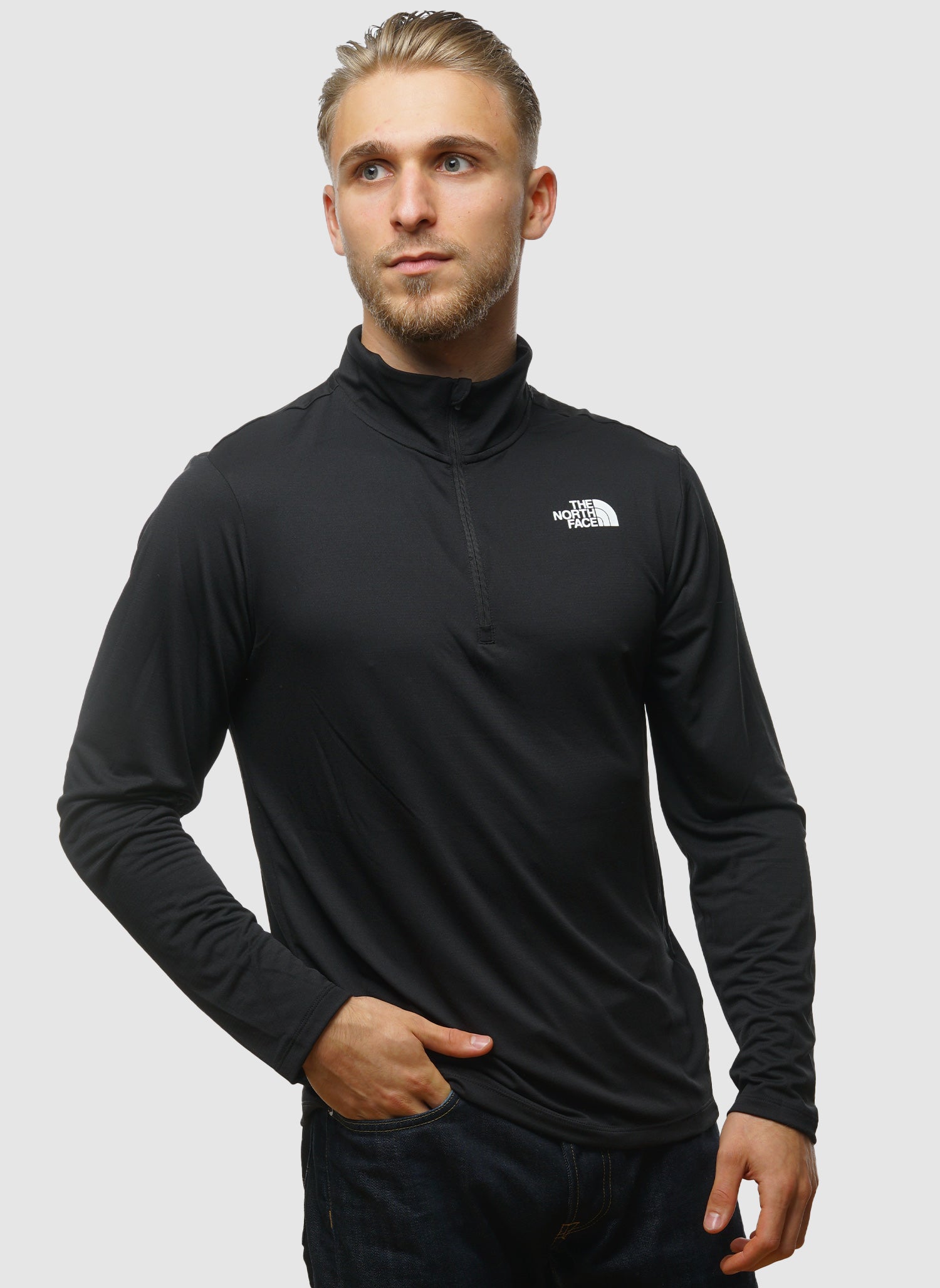 24/7 1/4 Zip Longsleeve - Black