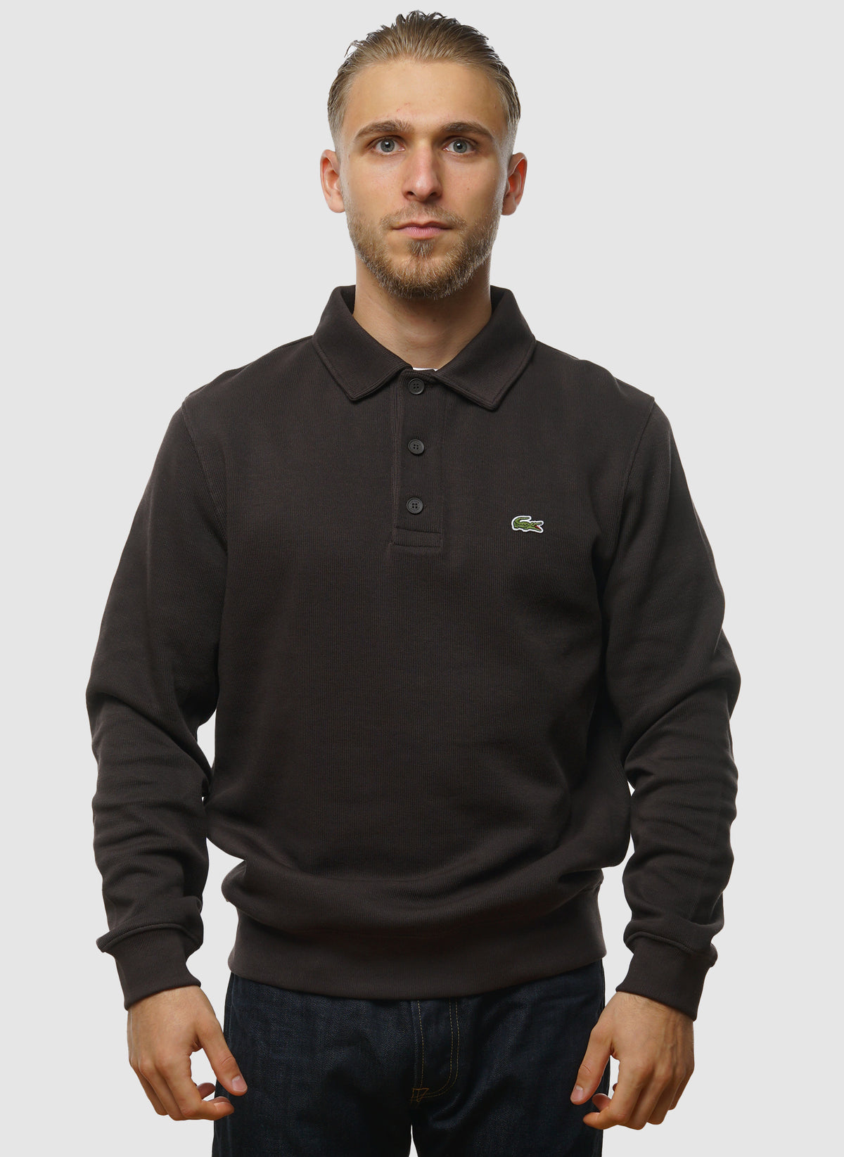 Ribbed Cotton Polo - Port