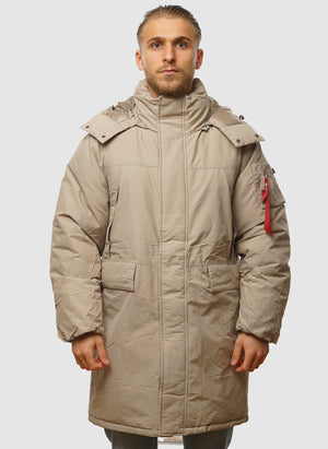 Puffer Parker Jacket - Vintage Sand