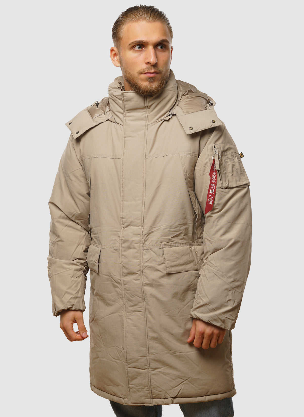 Puffer Parker Jacket - Vintage Sand