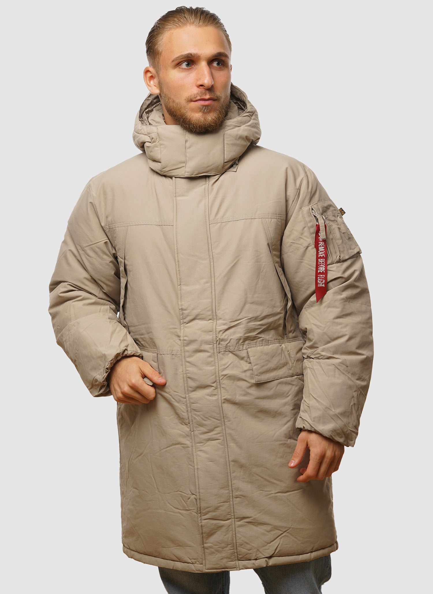 Puffer Parker Jacket - Vintage Sand