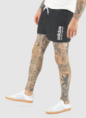 Essentials Logo CLX Badeshorts - Black