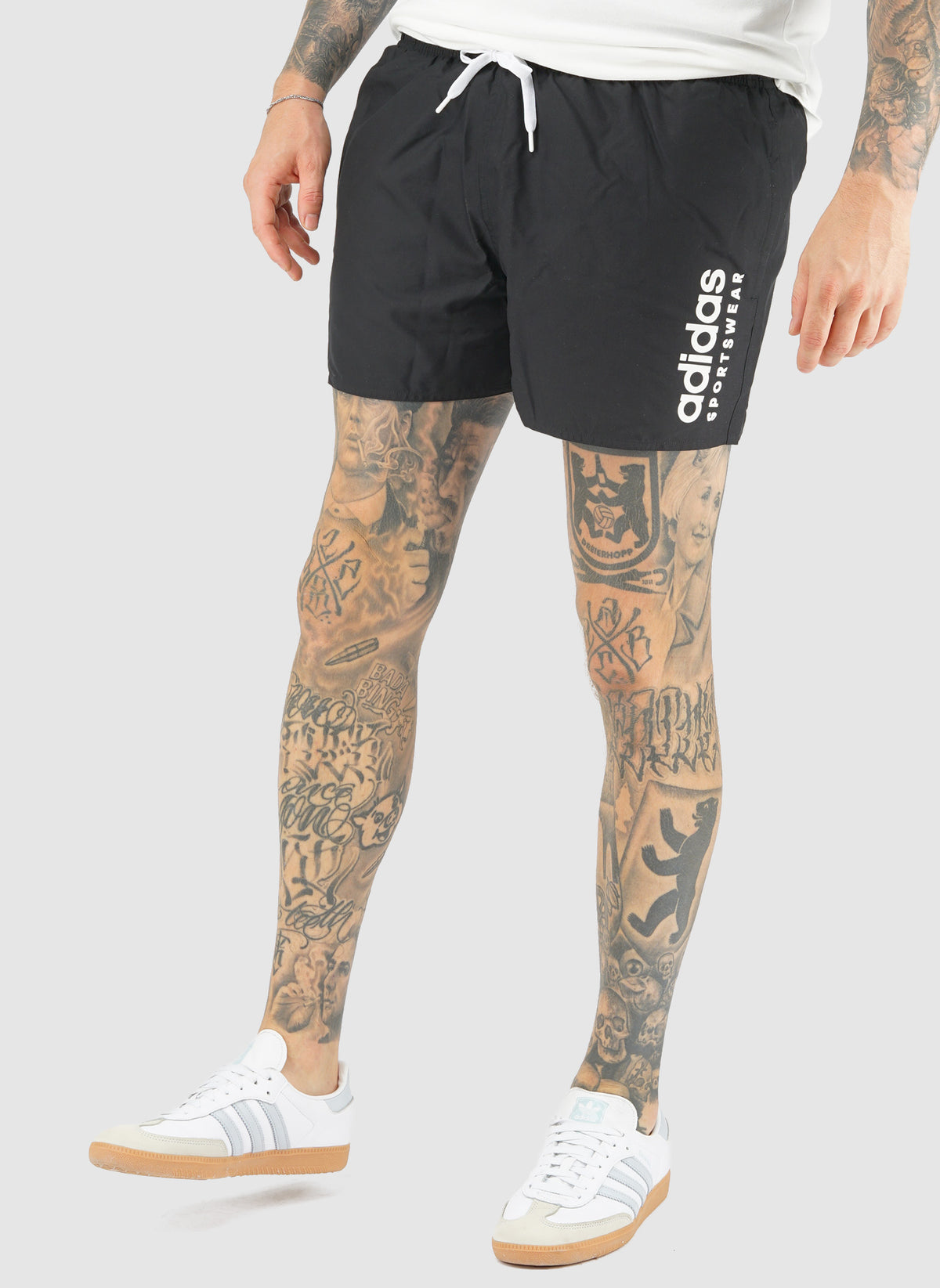 Essentials Logo CLX Badeshorts - Black