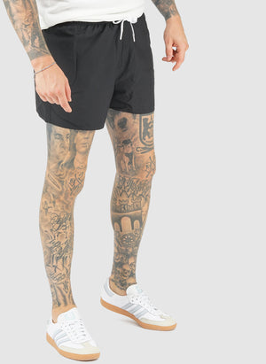 Essentials Logo CLX Badeshorts - Black