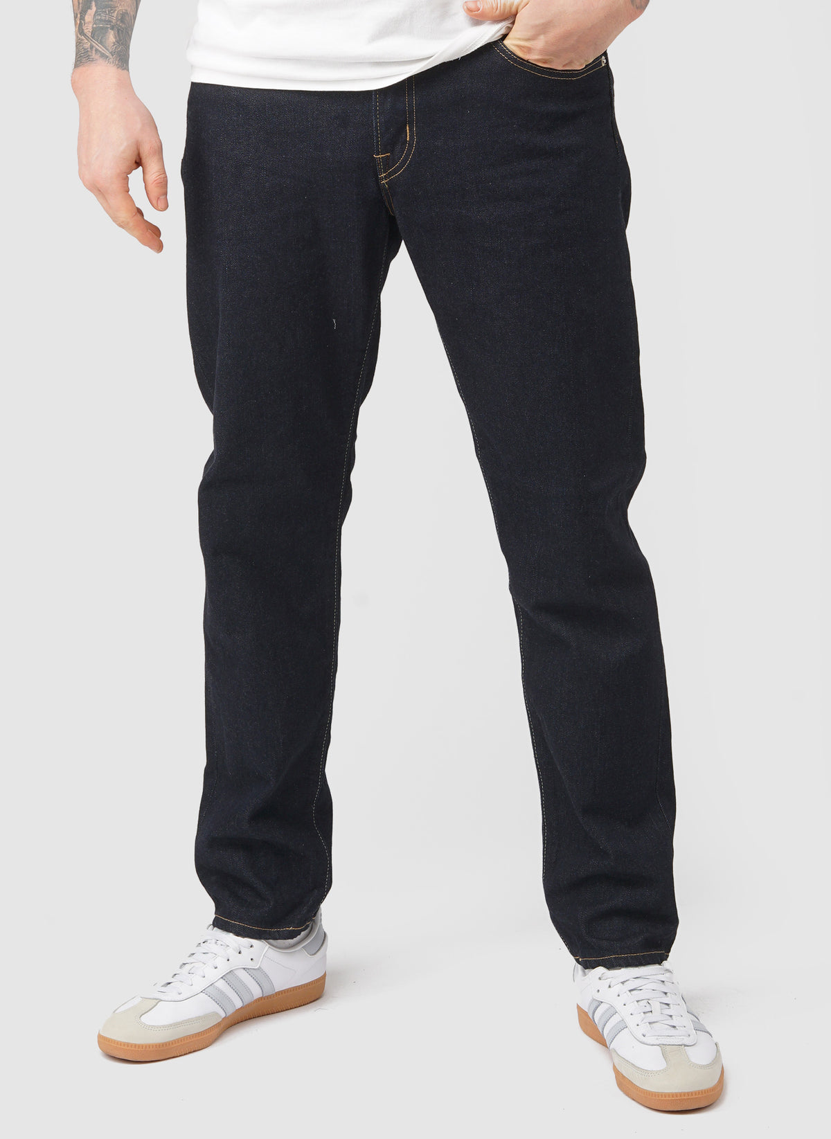 Regular Tapered Stretch Denim - Kaihara Rinsed Wash