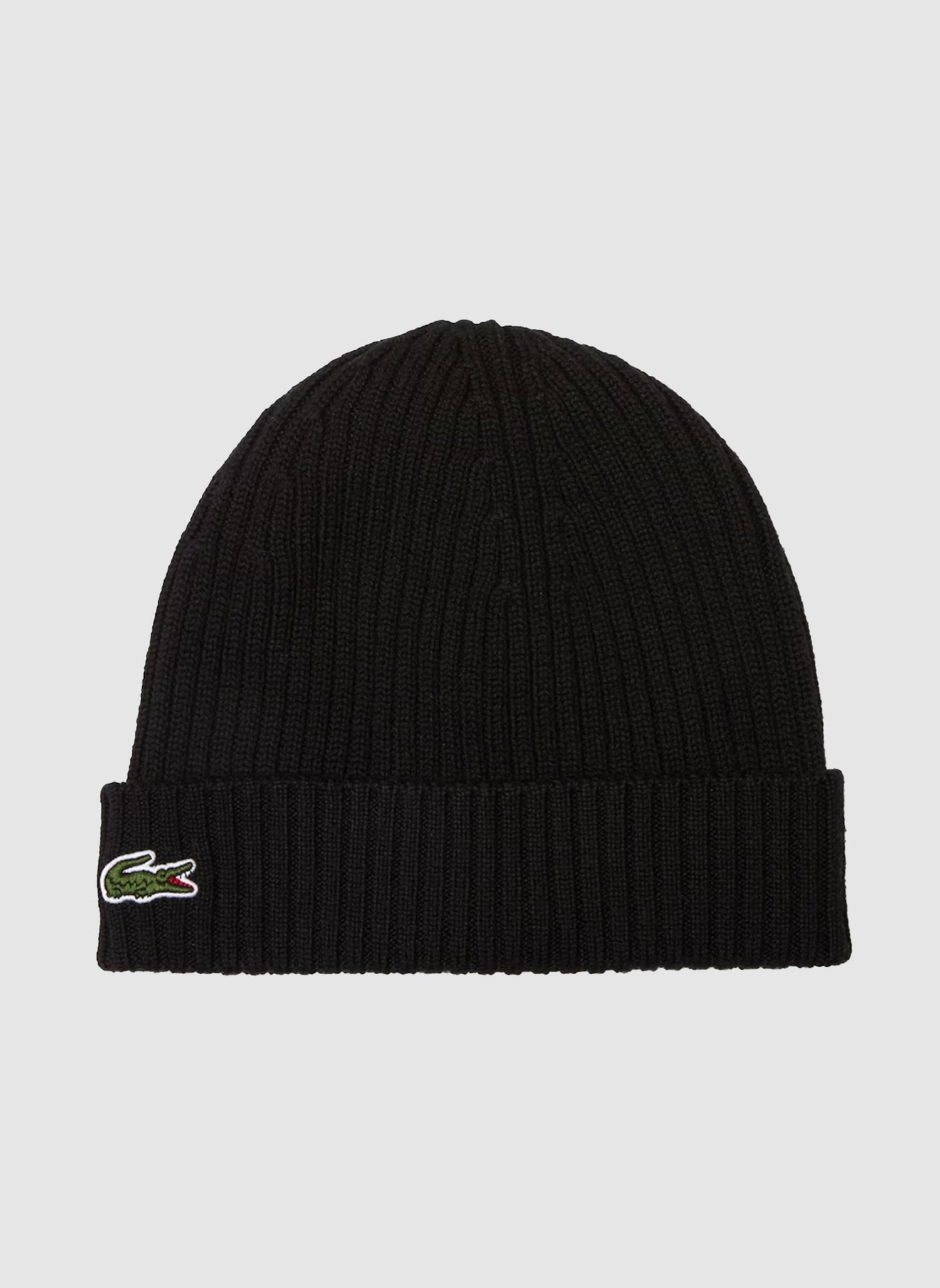 Wool Logo Beanie - Black