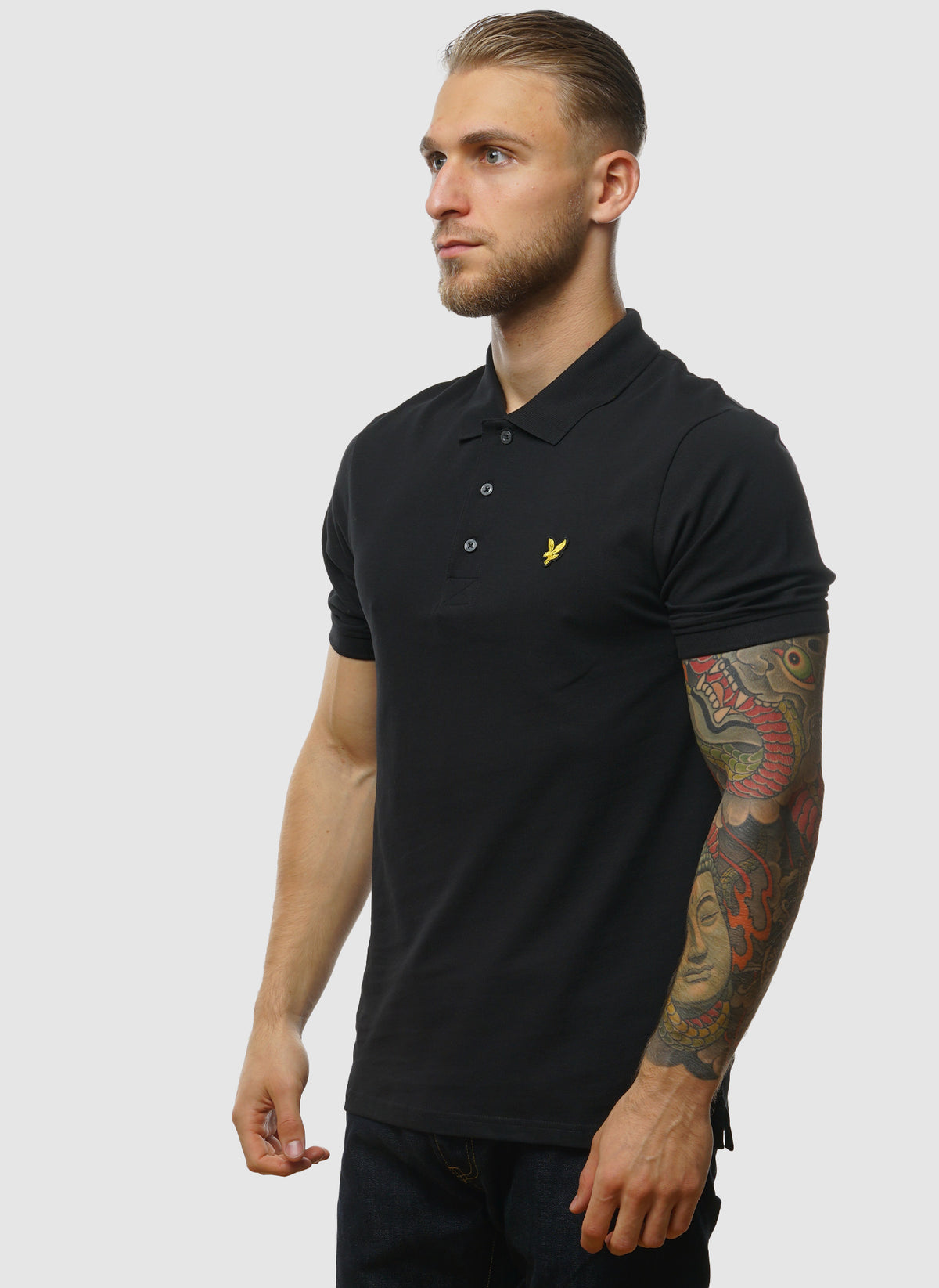 Plain Poloshirt - Jet Black