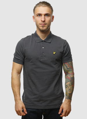Plain Polo Shirt - Gunmetal