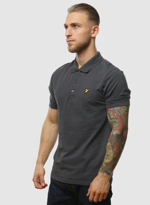 Plain Polo Shirt - Gunmetal