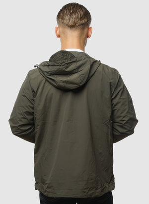 Zip Through Hooded Jacket - Olive