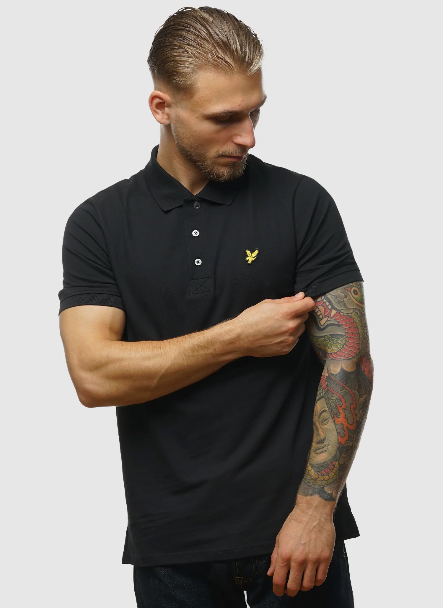 Plain Poloshirt - Jet Black