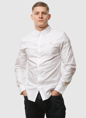 Brewer Slim Fit Shirt - White