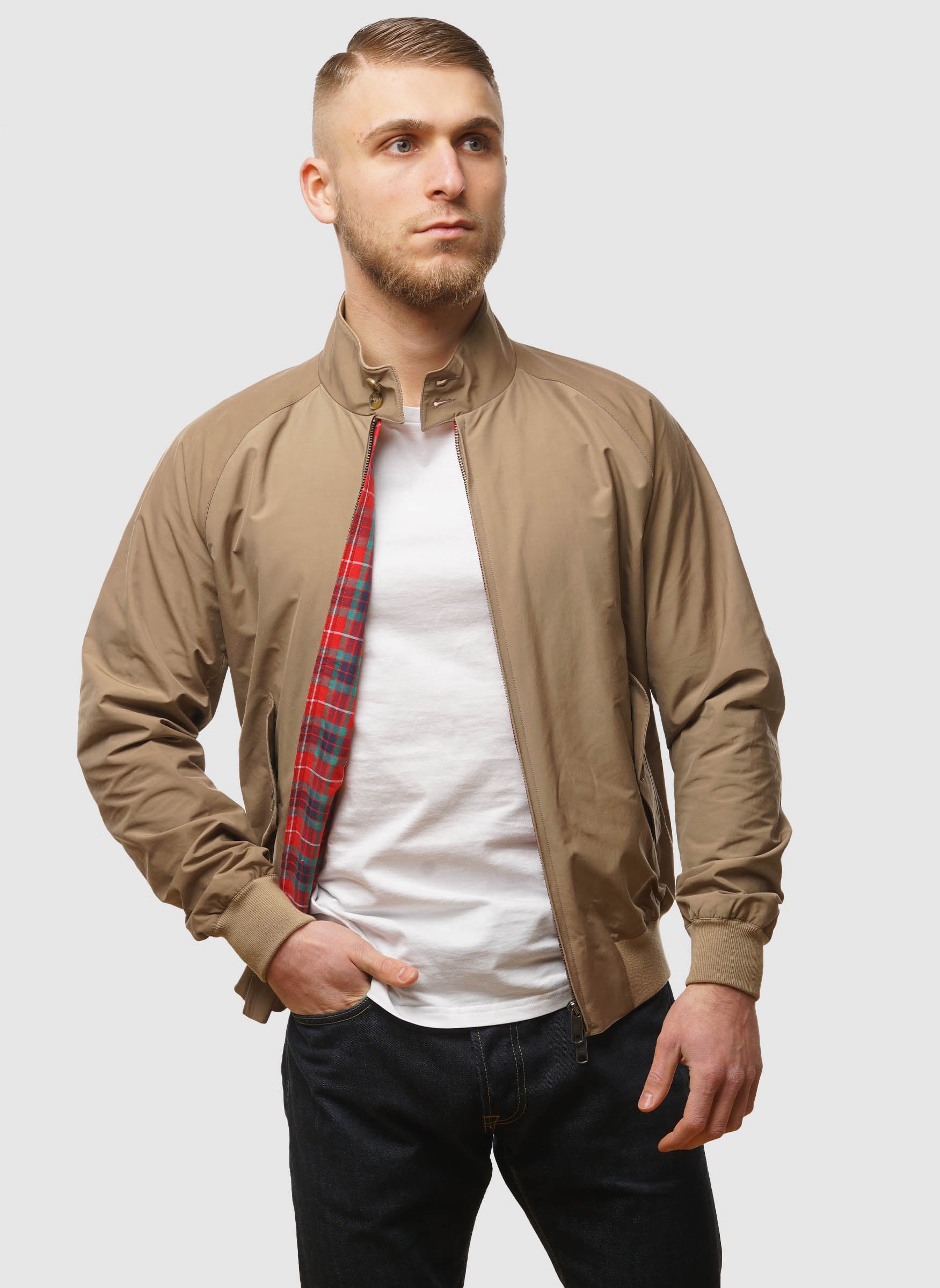 Lyle And Scott Baracuta G9 Beige G9 Classic Harrington Jacket Tan