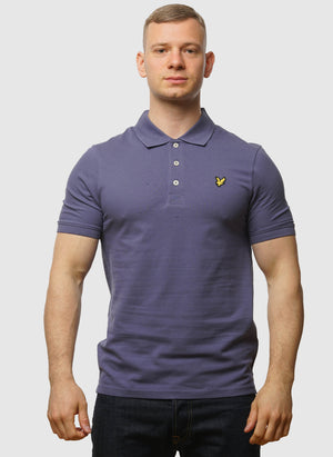 Plain Polo Shirt - Cool Indigo