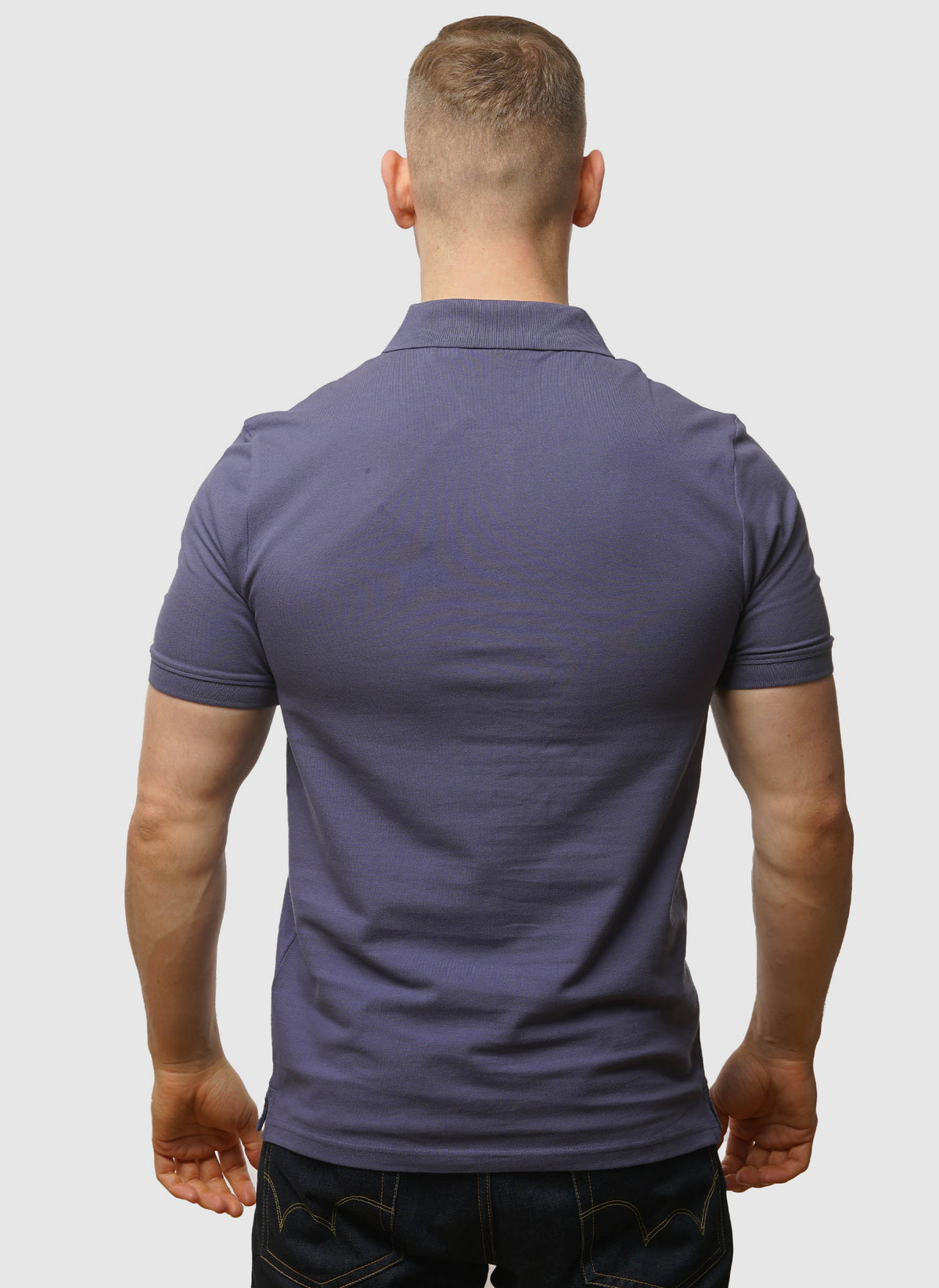 Plain Polo Shirt - Cool Indigo