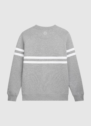 DMWU Crewneck - Grey Melange/White