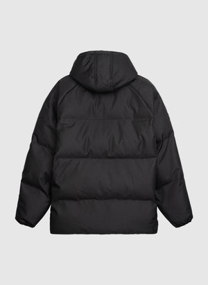 Curved Winter Jacket - Black