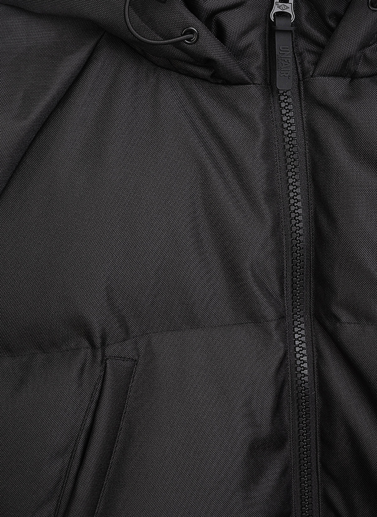 Curved Winter Jacket - Black