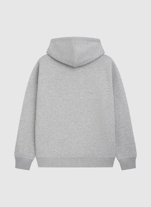Classic Label Hoodie - Grey Melange
