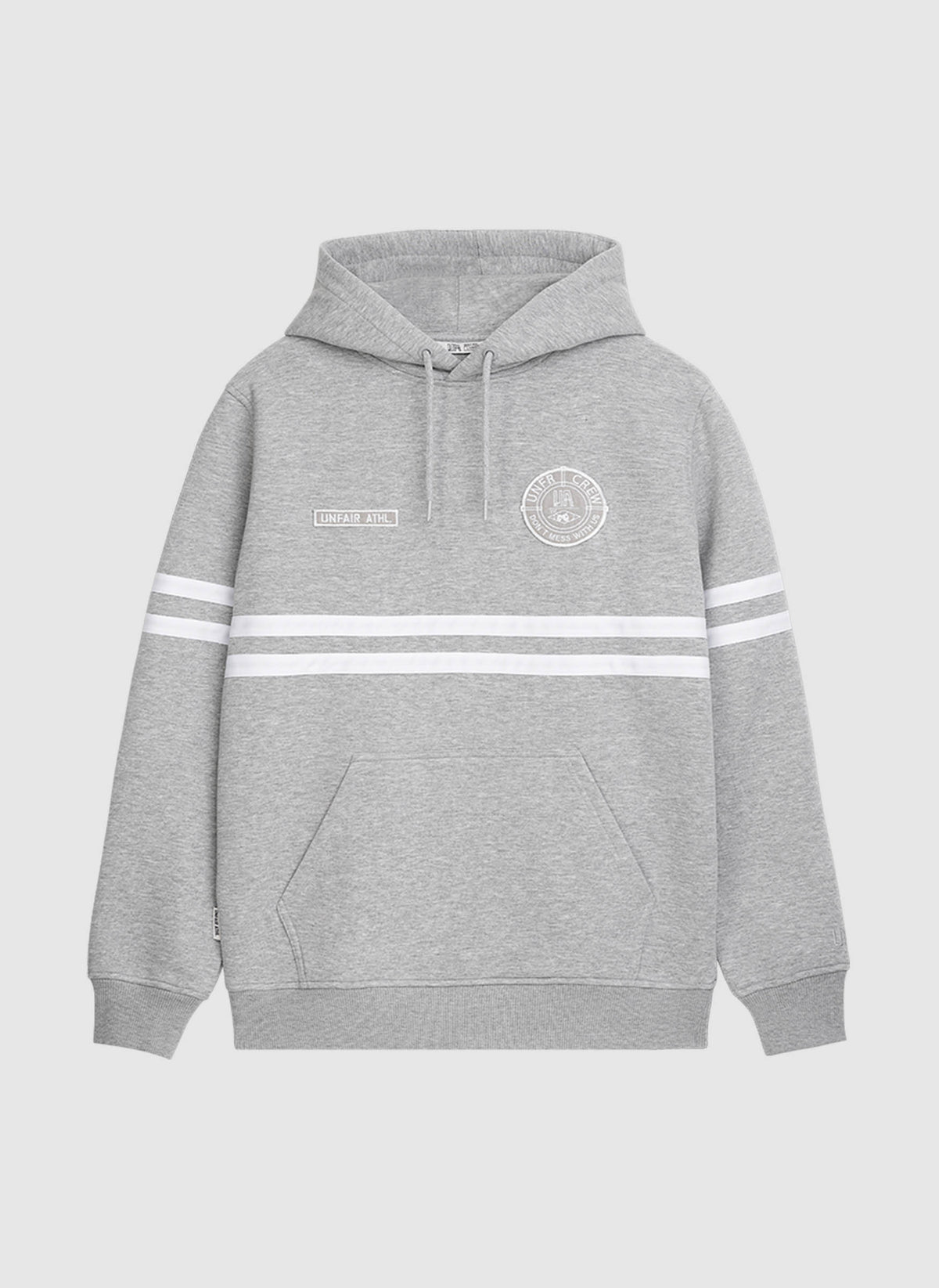 DMWU Hoodie - Grey Melange/White