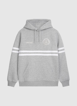 DMWU Hoodie - Grey Melange/White
