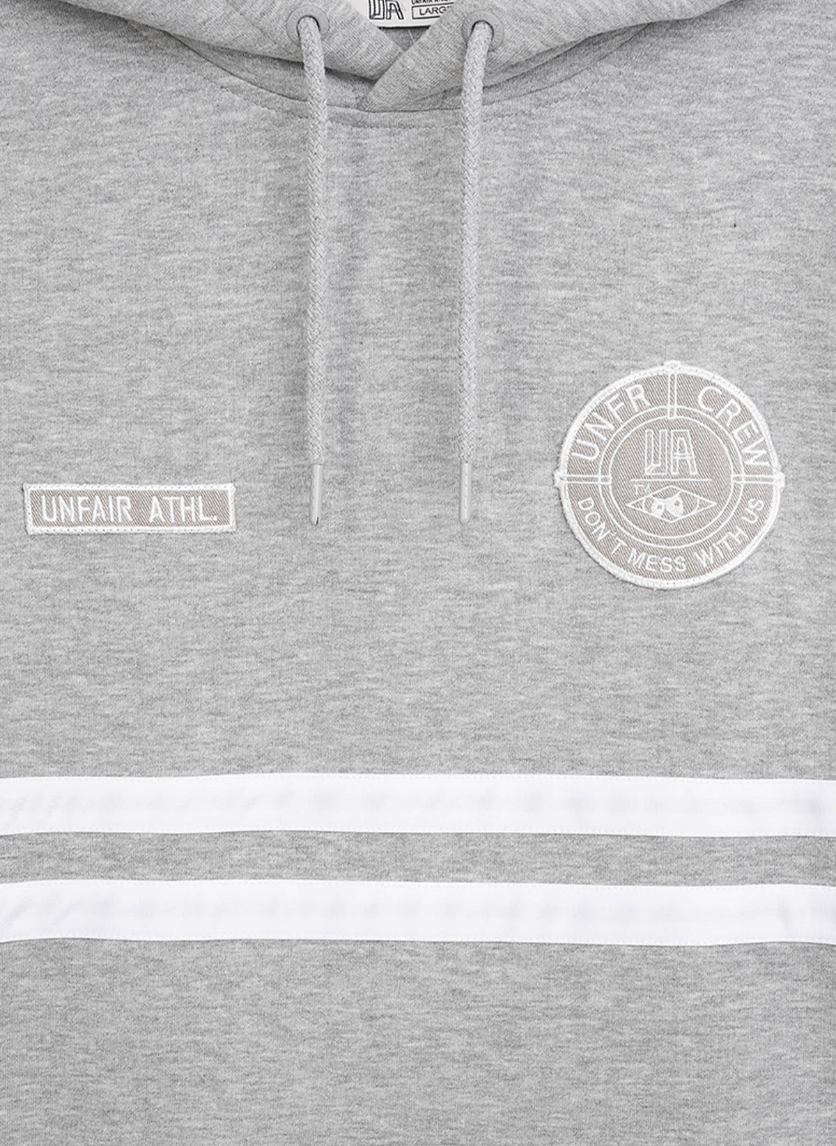 DMWU Hoodie - Grey Melange/White