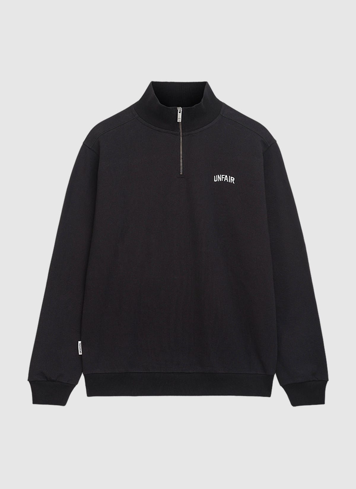 Curved Halfzip Sweatshirt - Black