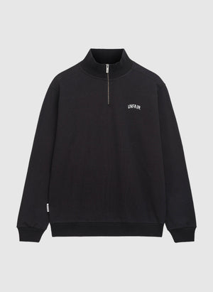 Curved Halfzip Sweatshirt - Black