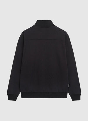 Curved Halfzip Sweatshirt - Black