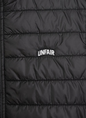 Curved Quilted Vest - Black
