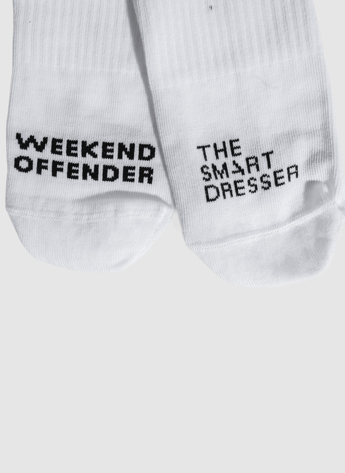 TSD x WO Admit Nothing Socks - White