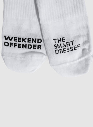 TSD x WO Admit Nothing Socks - White