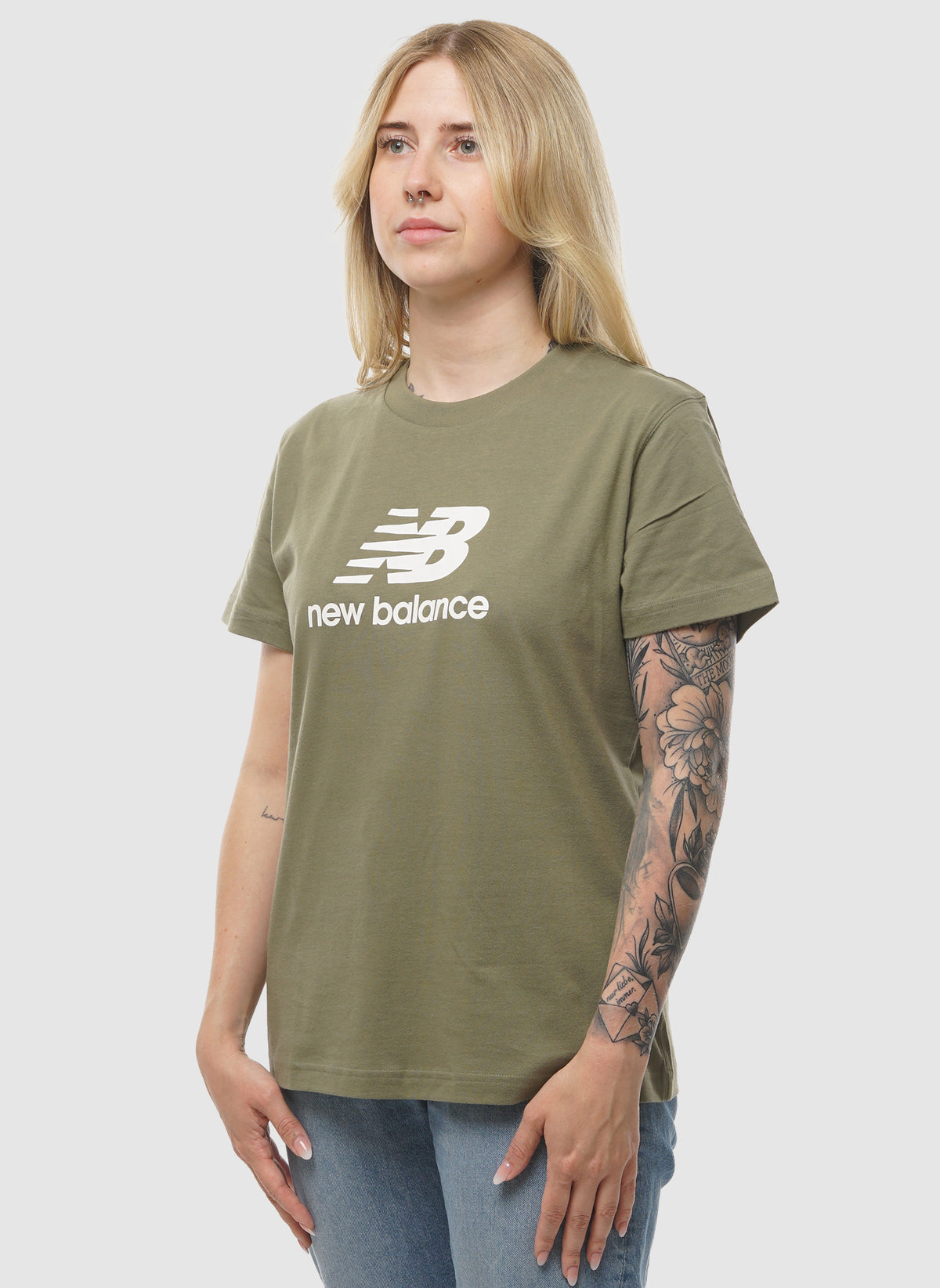 Womens Sport Essentials T-Shirt - Dark Olive