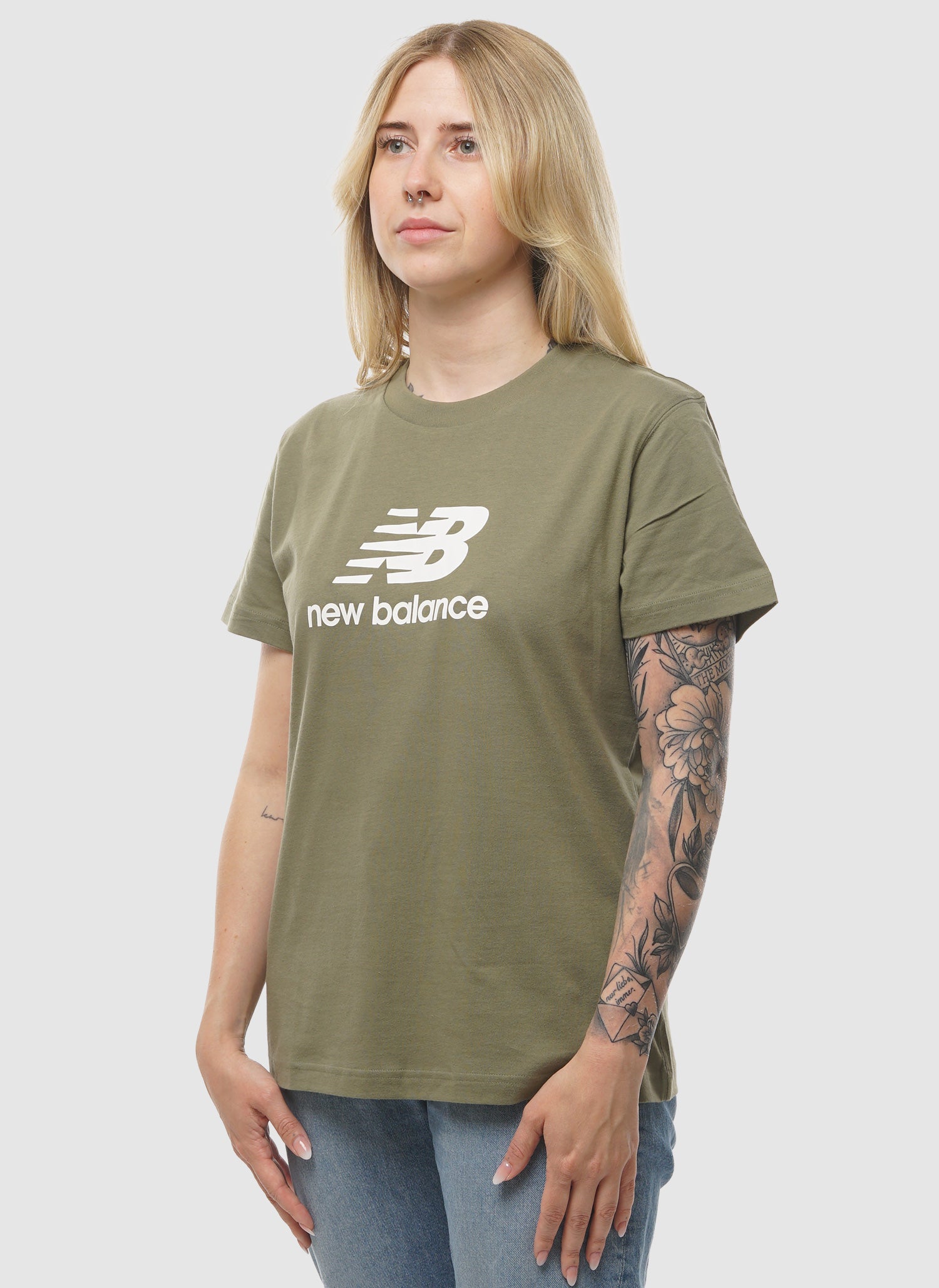 Womens Sport Essentials T-Shirt - Dark Olive