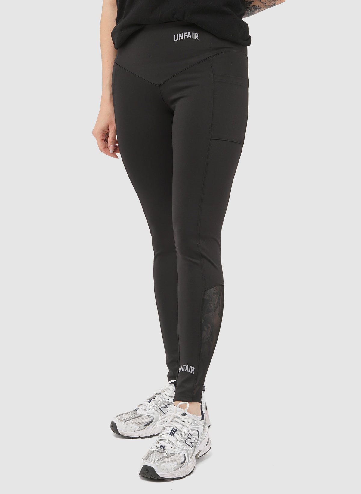 Unfair Womens Sports Leggings - Black