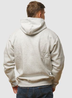 Tone Logo Full Zip Hoodie - Grey