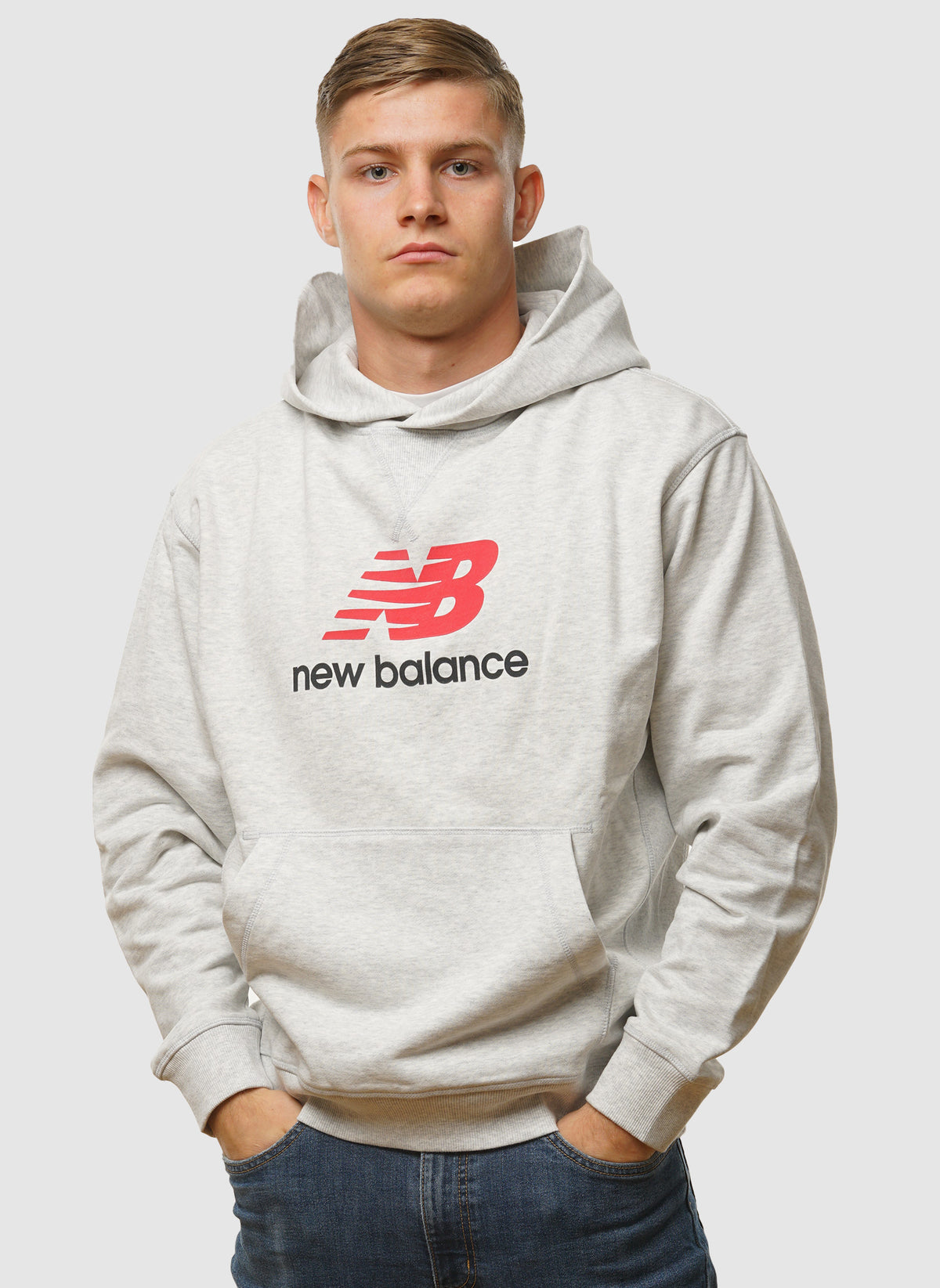 Athletics French Terry Logo Hoodie - Grey