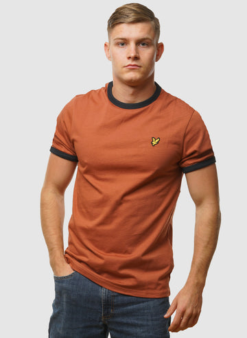 Ringer T-Shirt - Brick/Dark Navy