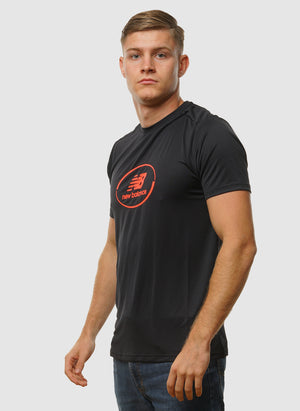 Sport Essentials Graphic Run T-Shirt - Black