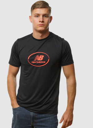 Sport Essentials Graphic Run T-Shirt - Black