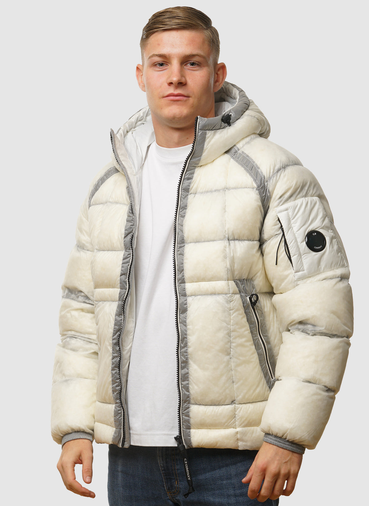 D.D. Shell Heavy Padded Jacket - Gauze White