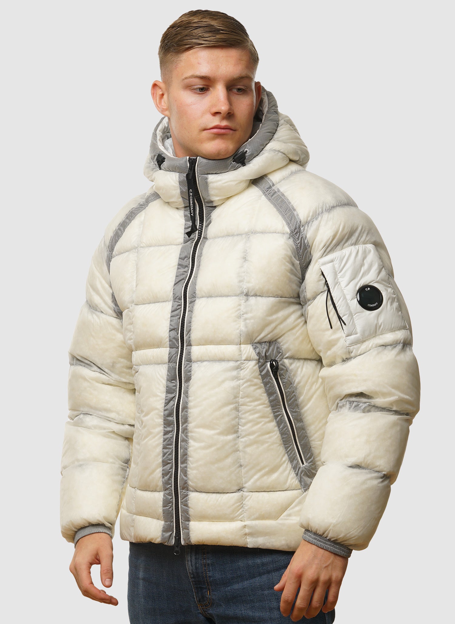 D.D. Shell Heavy Padded Jacket - Gauze White
