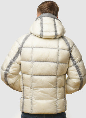D.D. Shell Heavy Padded Jacket - Gauze White
