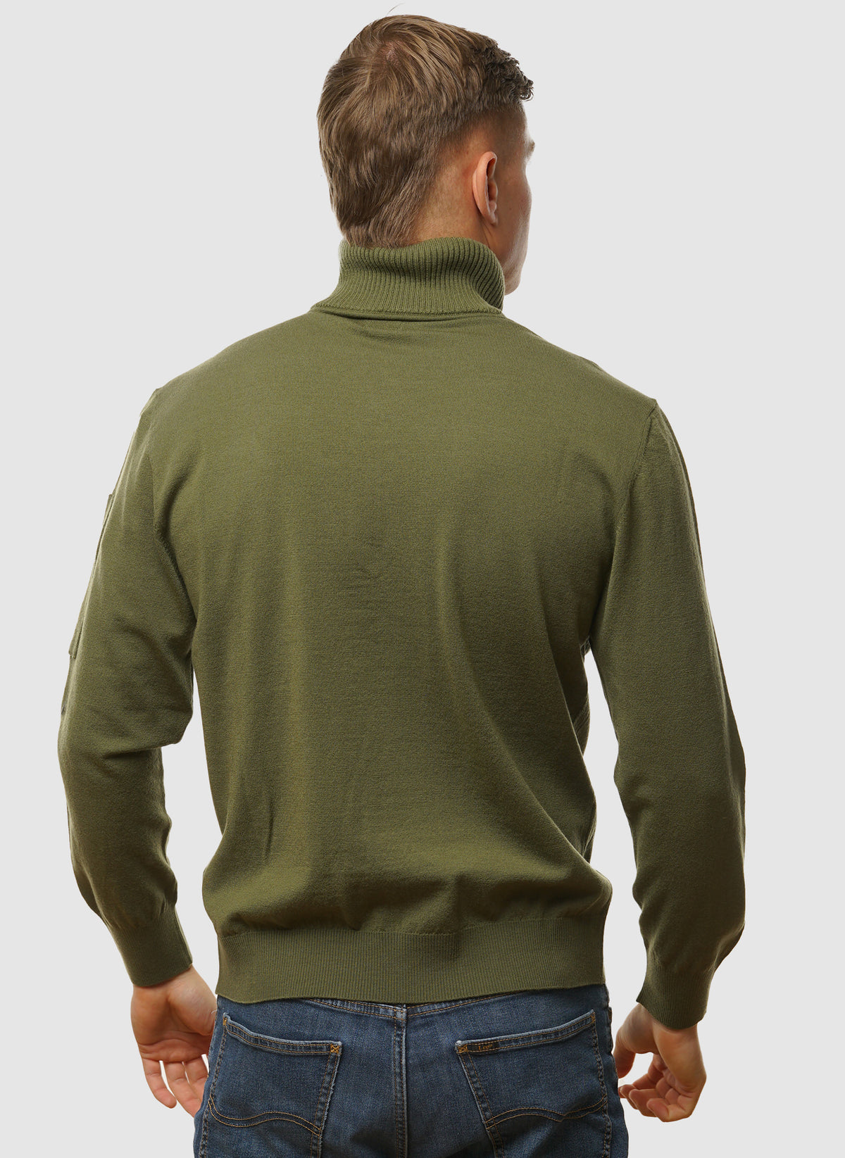 Merino Wool Lens Quarter-Zip - Capers