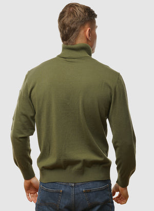 Merino Wool Lens Quarter-Zip - Capers