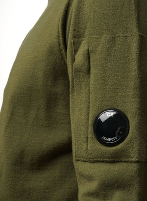 Merino Wool Lens Quarter-Zip - Capers