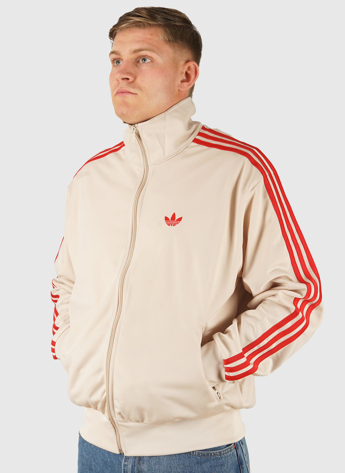 Firebird Tracktop - Crystal Linen/Better Scarlet
