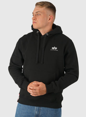 Basic Small Logo Hoodie - Black